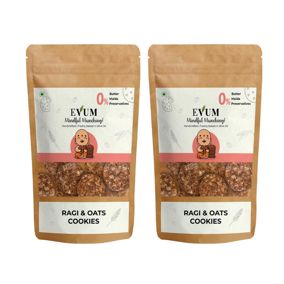 Ragi & Oats Cookies Pack of 2